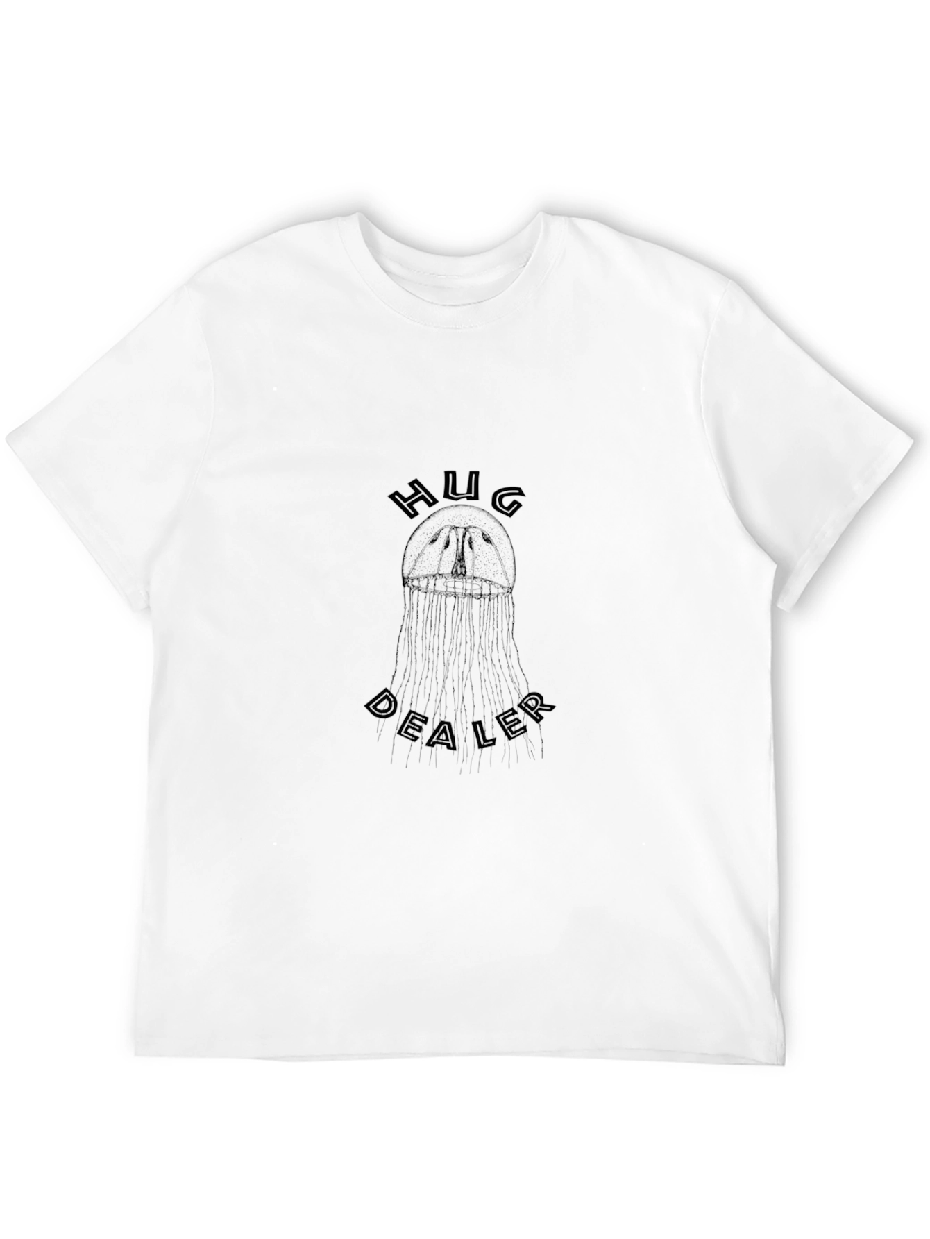 Hug Dealer Black Graphic Tee