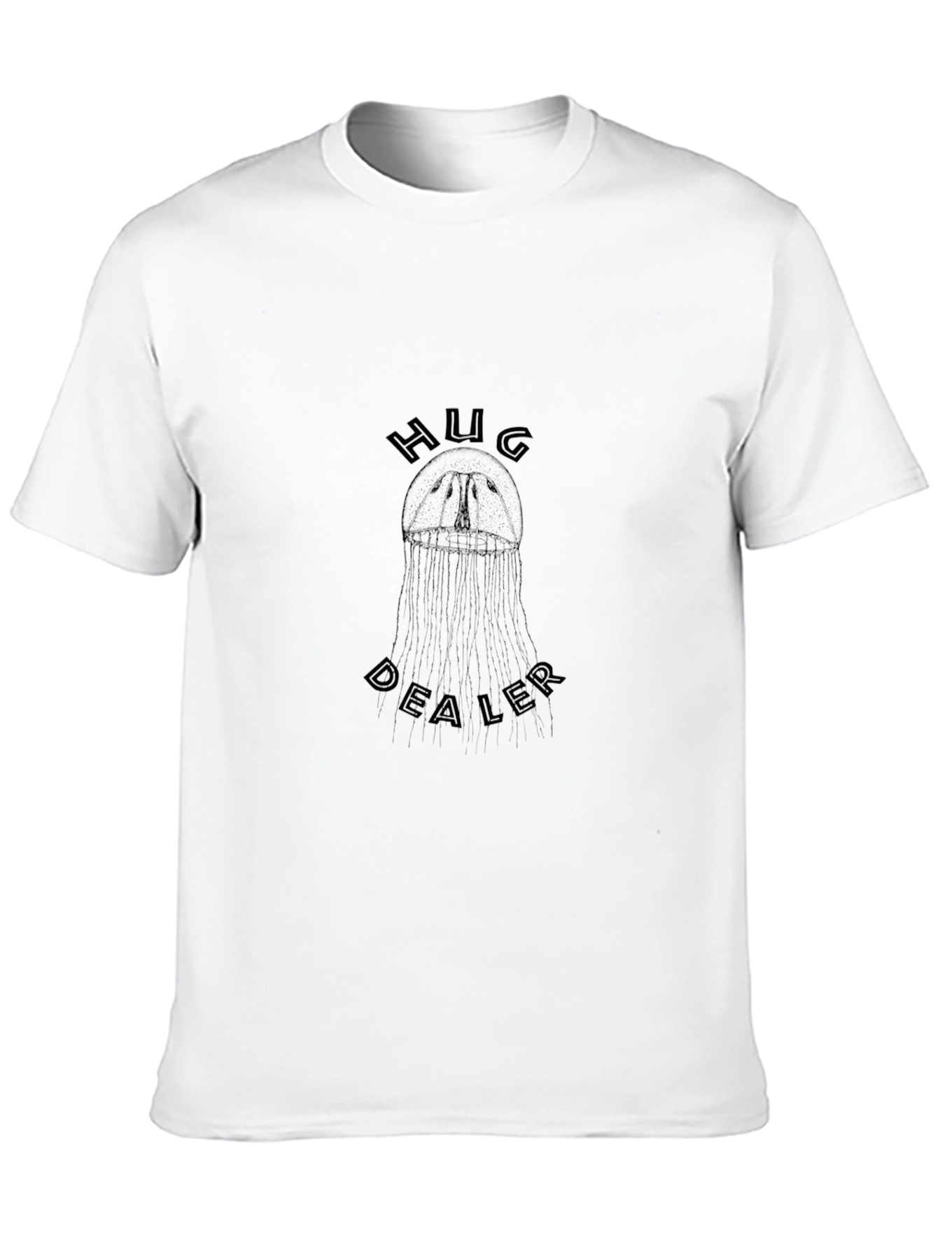 Hug Dealer Black Graphic Tee