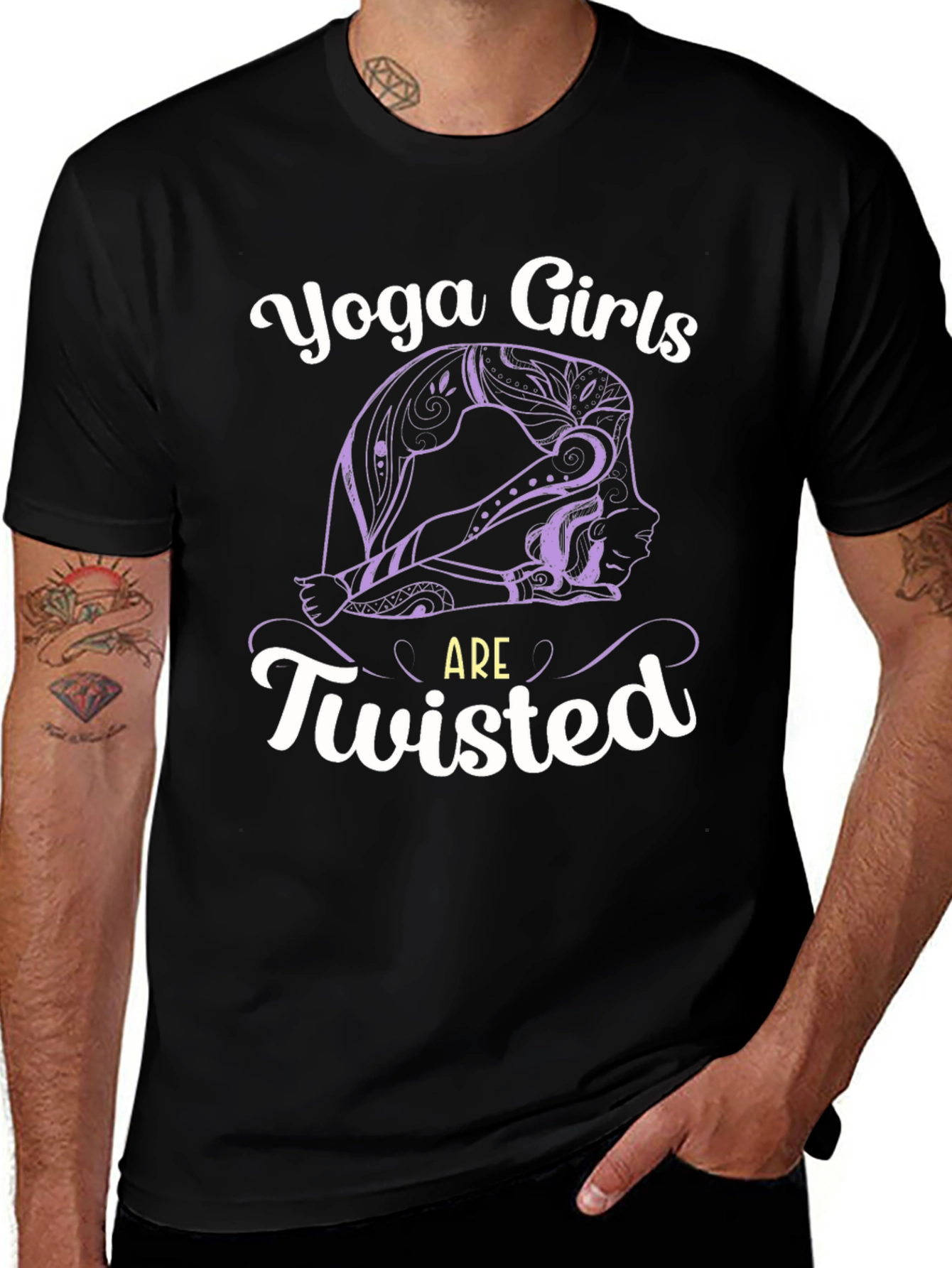 Yoga Girls Twisted Graphic T-Shirt