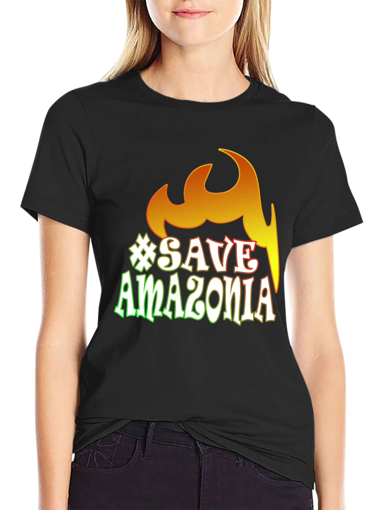 Save Amazonia Graphic Tee - Black T-Shirt