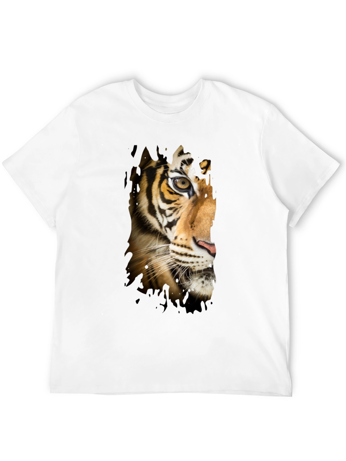 Tiger Graphic T-Shirt - Mens Black Tee