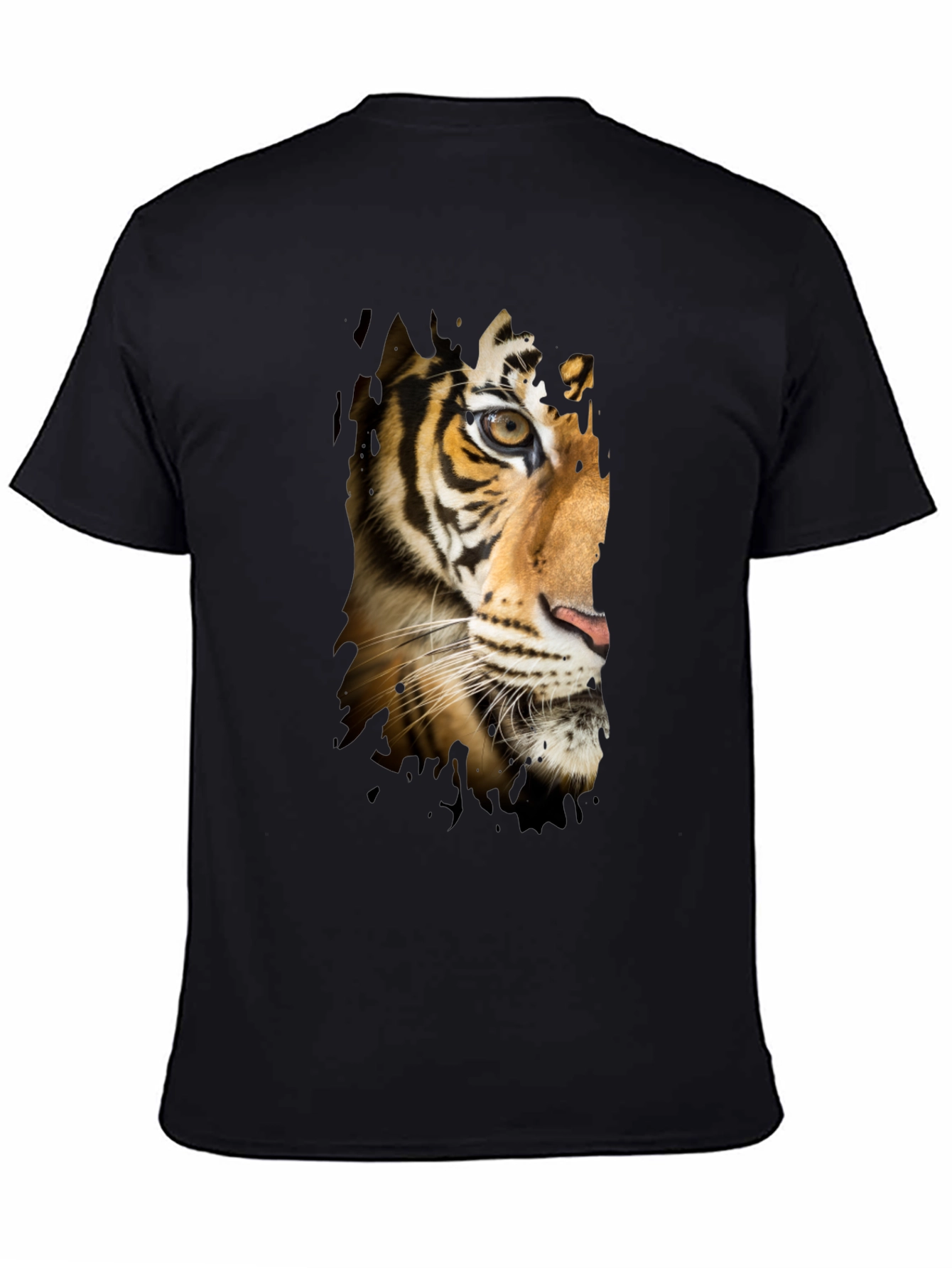 Tiger Graphic T-Shirt - Mens Black Tee