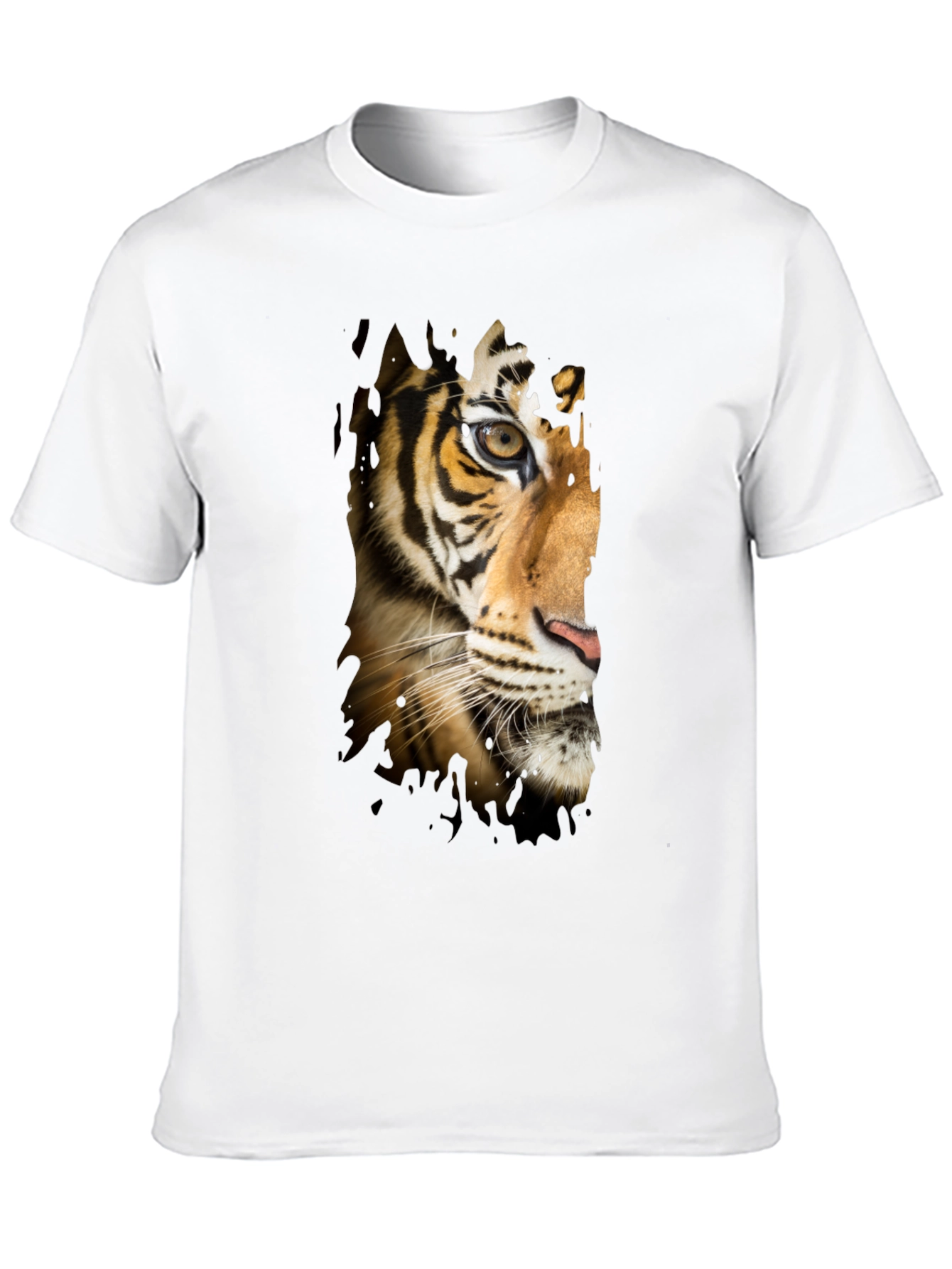 Tiger Graphic T-Shirt - Mens Black Tee