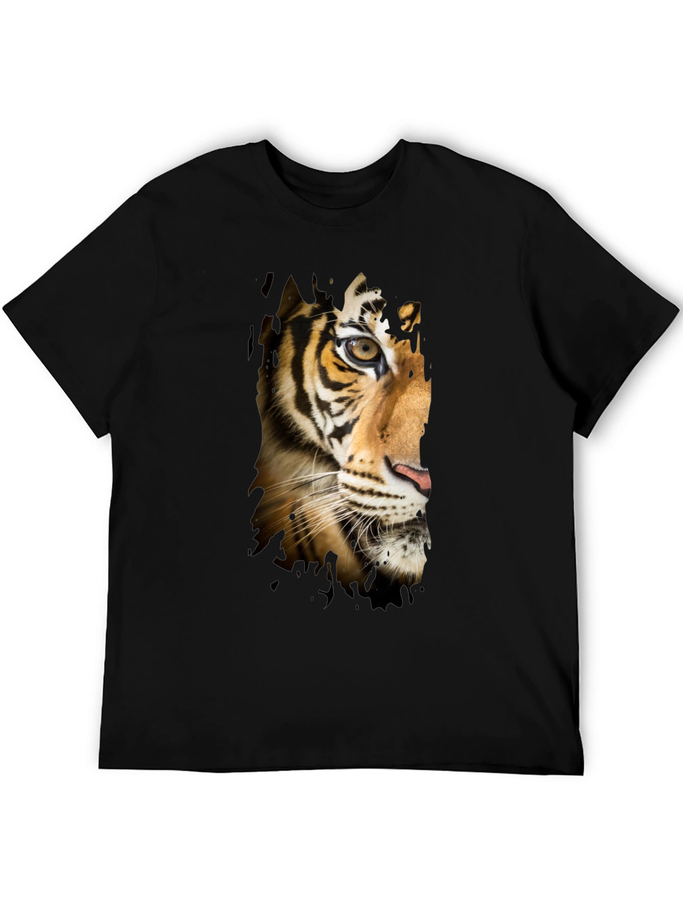 Tiger Graphic T-Shirt - Mens Black Tee