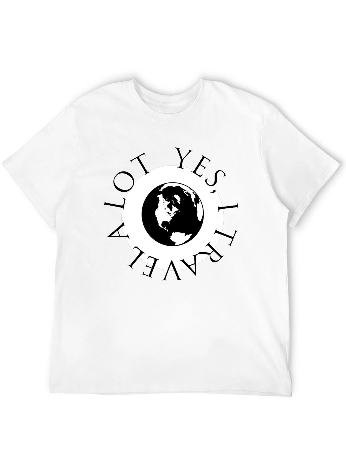 Global Traveler Tee - Black Graphic T-Shirt