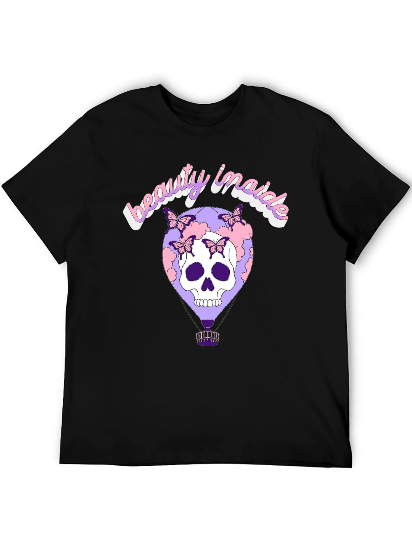 Beauty Inside Skull Balloon Graphic Tee