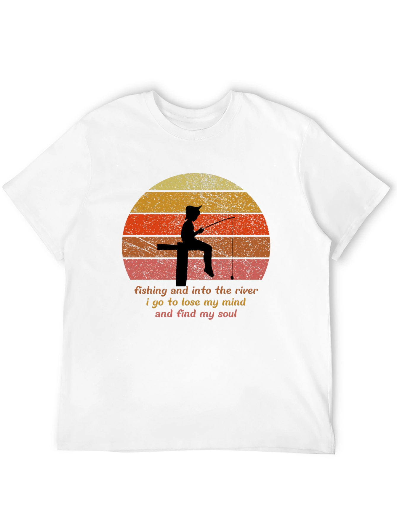 Fishing River Mind Soul T-Shirt