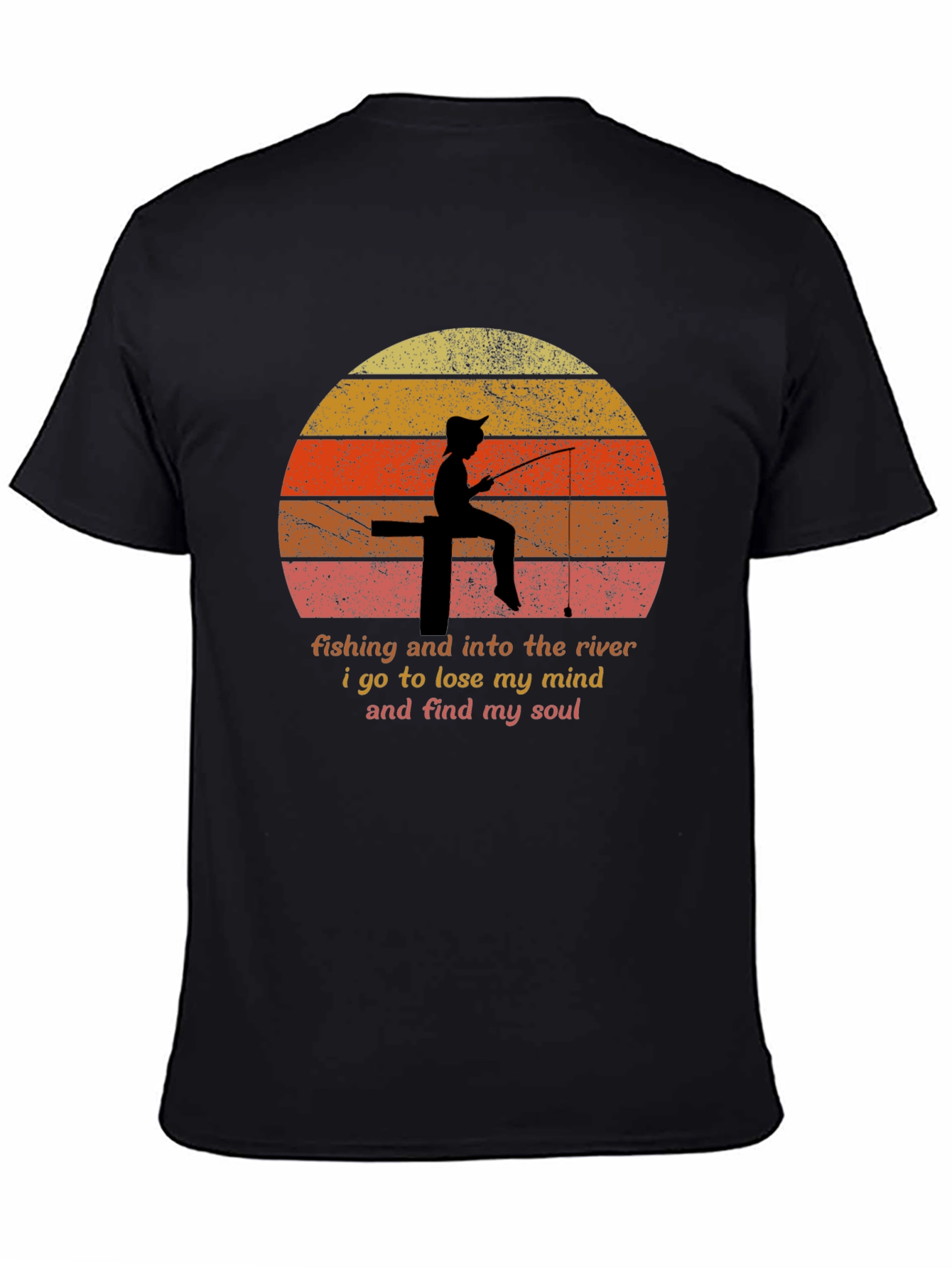 Fishing River Mind Soul T-Shirt