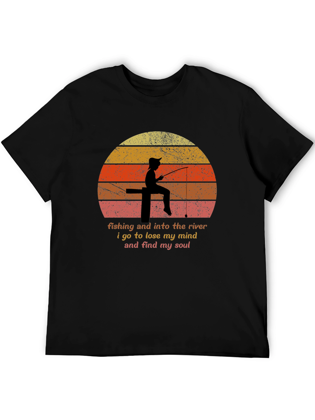 Fishing River Mind Soul T-Shirt