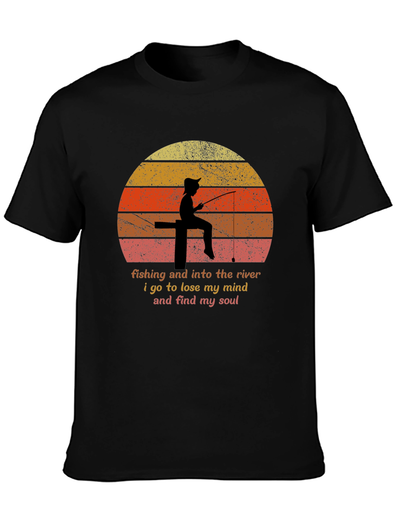 Fishing River Mind Soul T-Shirt