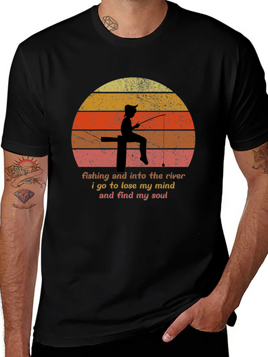 Fishing River Mind Soul T-Shirt