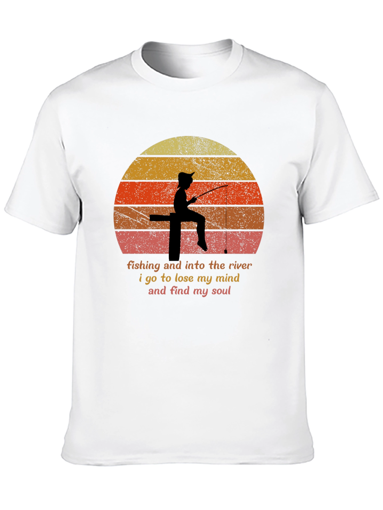 Fishing River Mind Soul T-Shirt