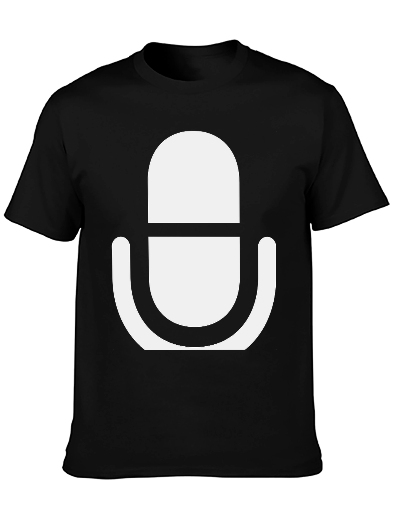 Podcast Microphone Graphic Tee - Cool & Comfortable