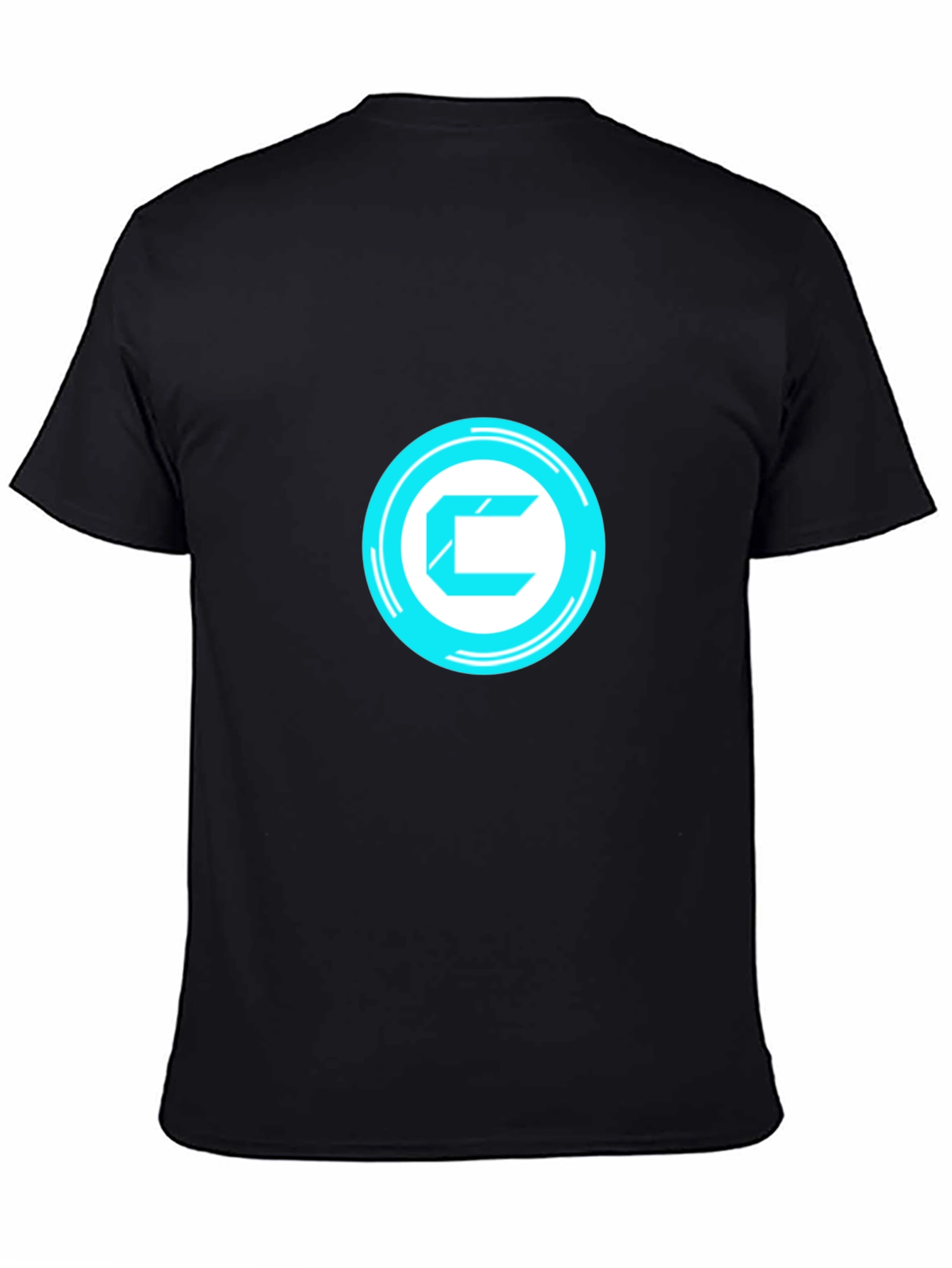 Futuristic C Logo Black T-Shirt
