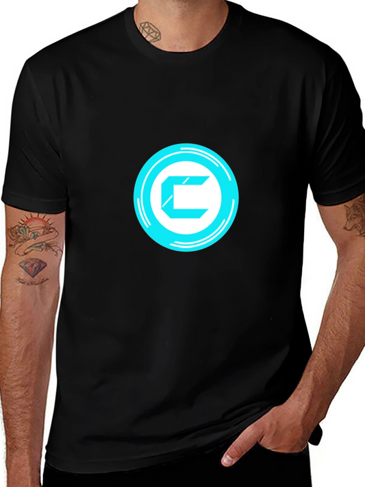 Futuristic C Logo Black T-Shirt