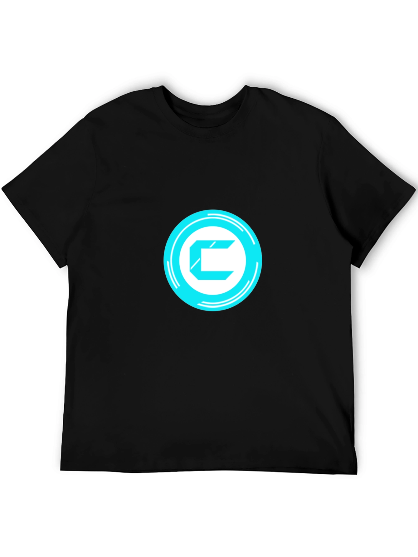 Futuristic C Logo Black T-Shirt