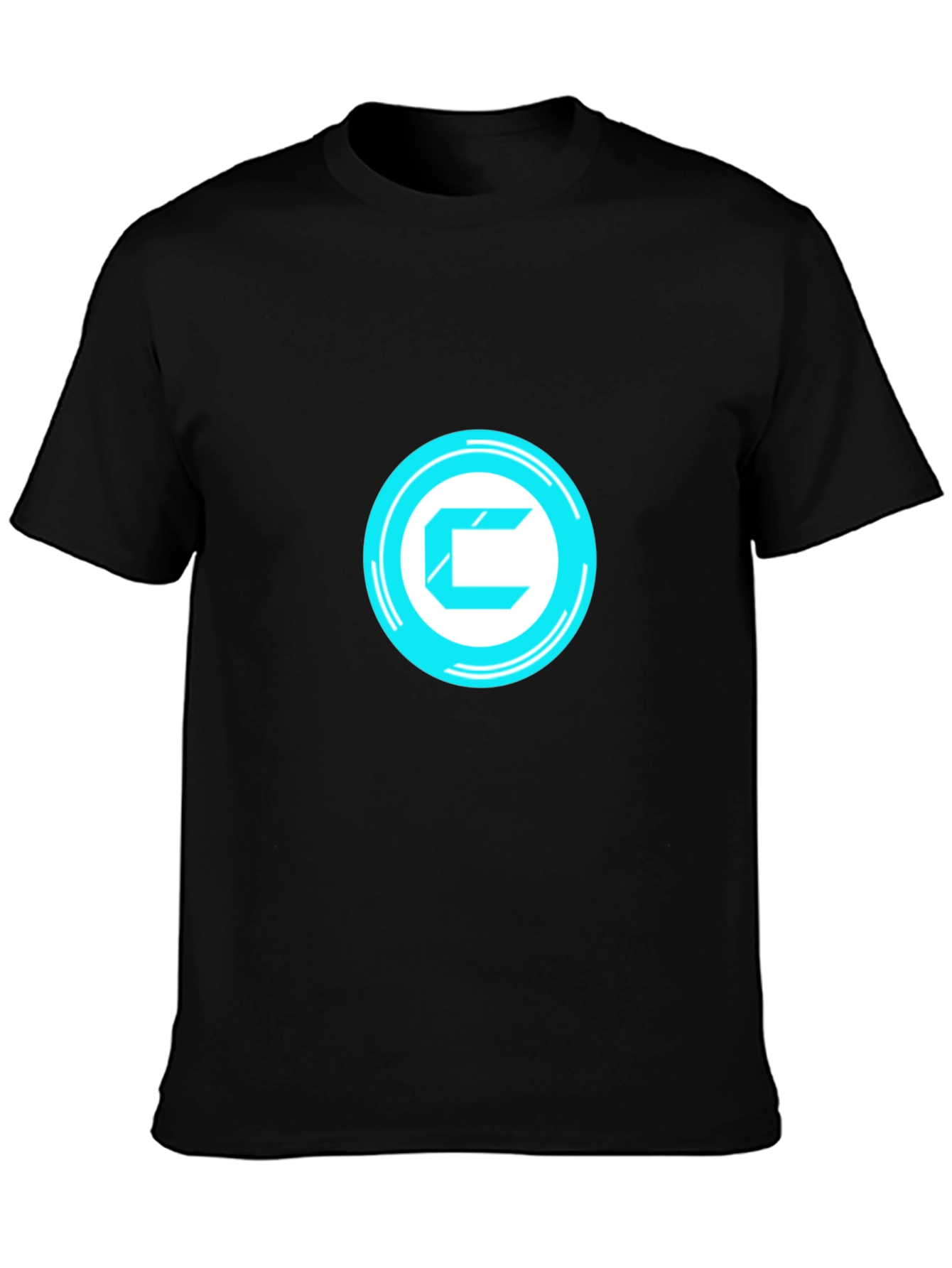 Futuristic C Logo Black T-Shirt