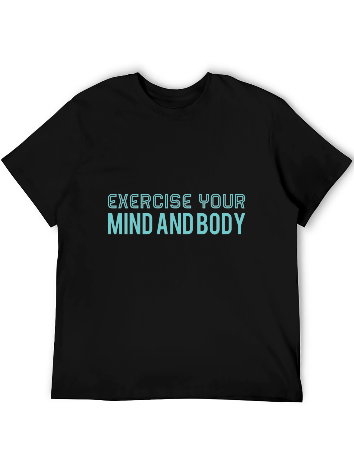 Exercise Mind & Body T-Shirt - Black Fitness Tee