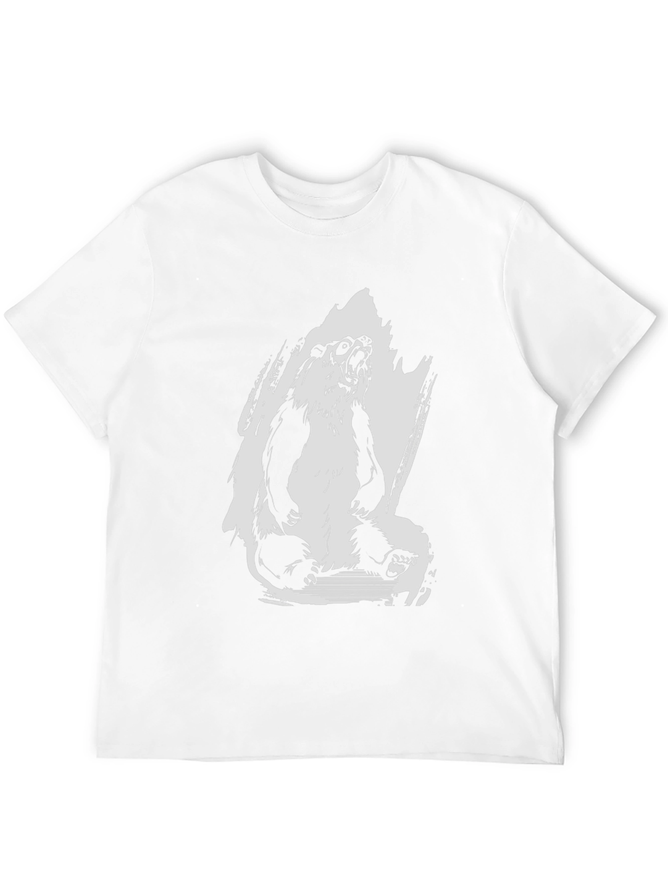 Mens Black Graphic Tee - Roaring Panda Design