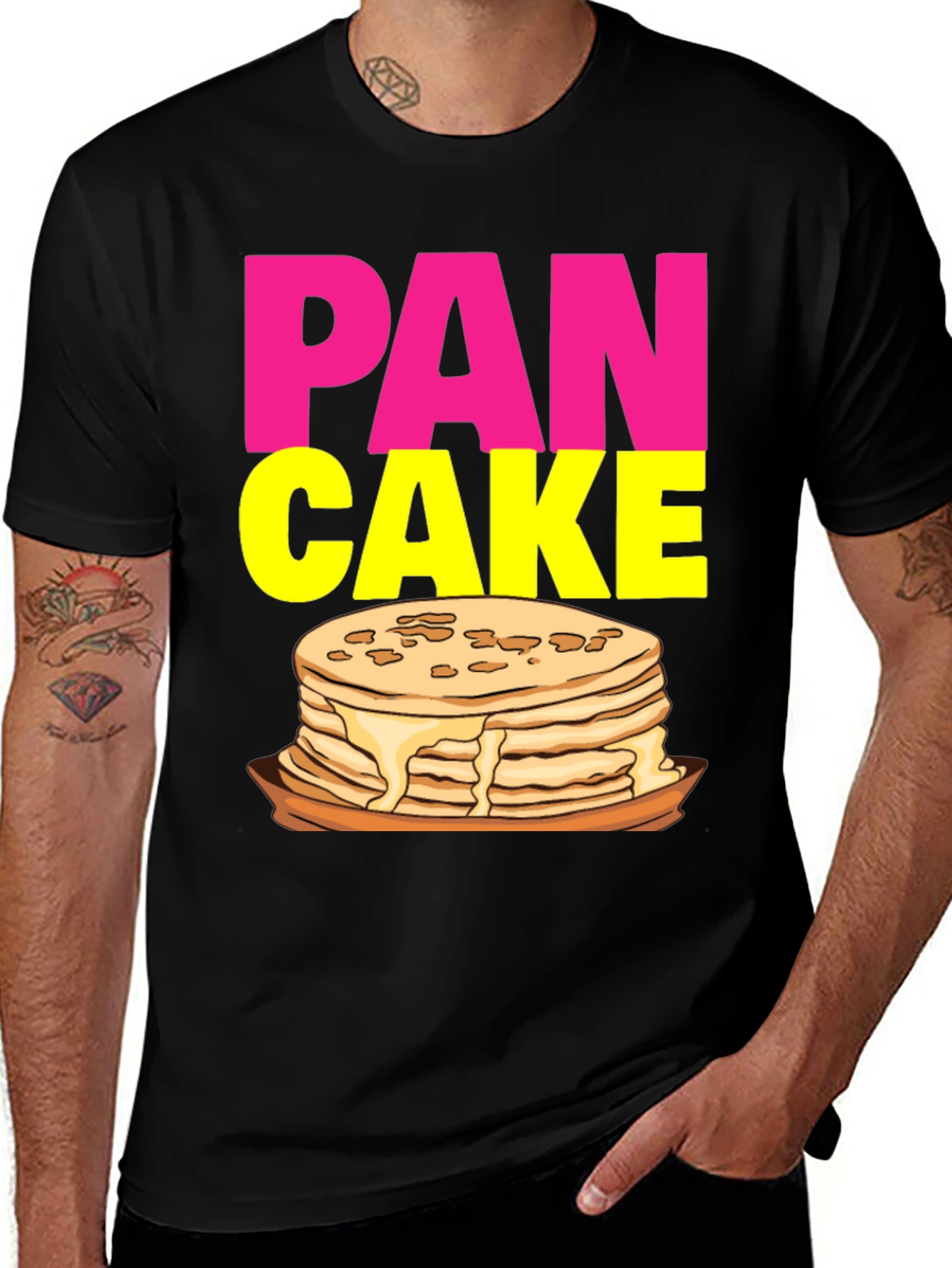 Pancake Graphic Tee - Fun Breakfast Shirt