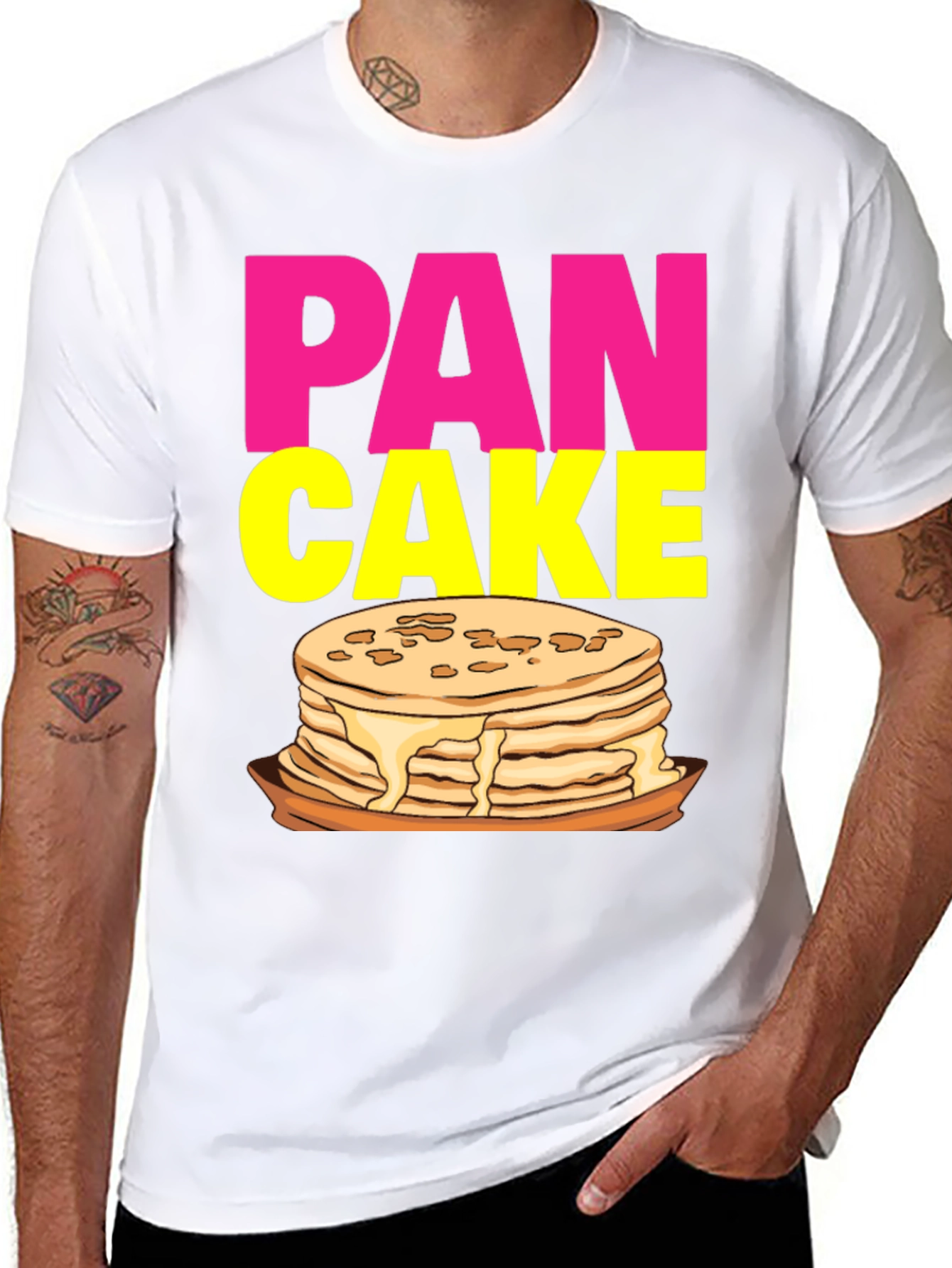 Pancake Graphic Tee - Fun Breakfast Shirt