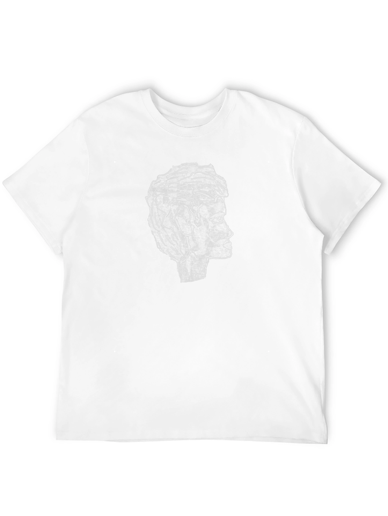 Modern Portrait Graphic Black T-Shirt