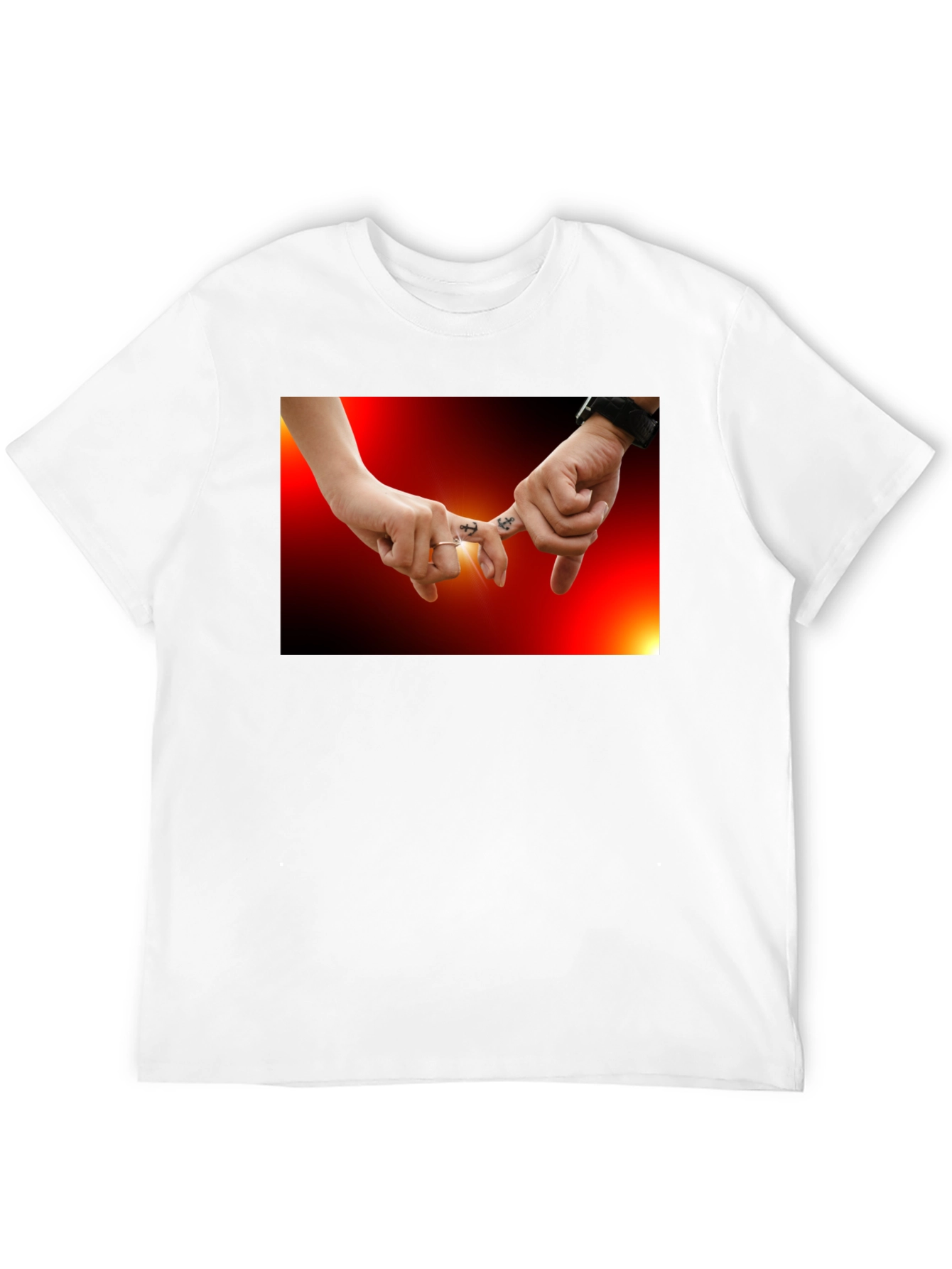 Pinky Promise Graphic Tee -  Trendy Black T-Shirt