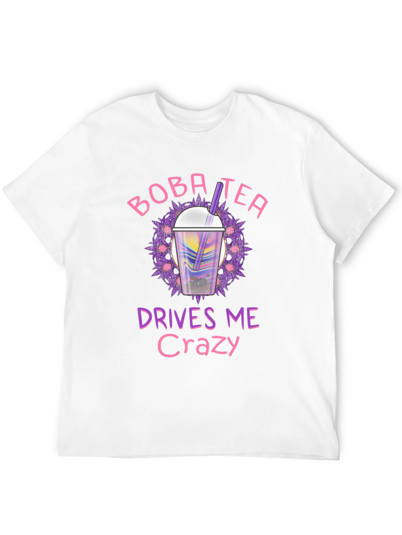 Boba Tea Drives Me Crazy Black T-Shirt