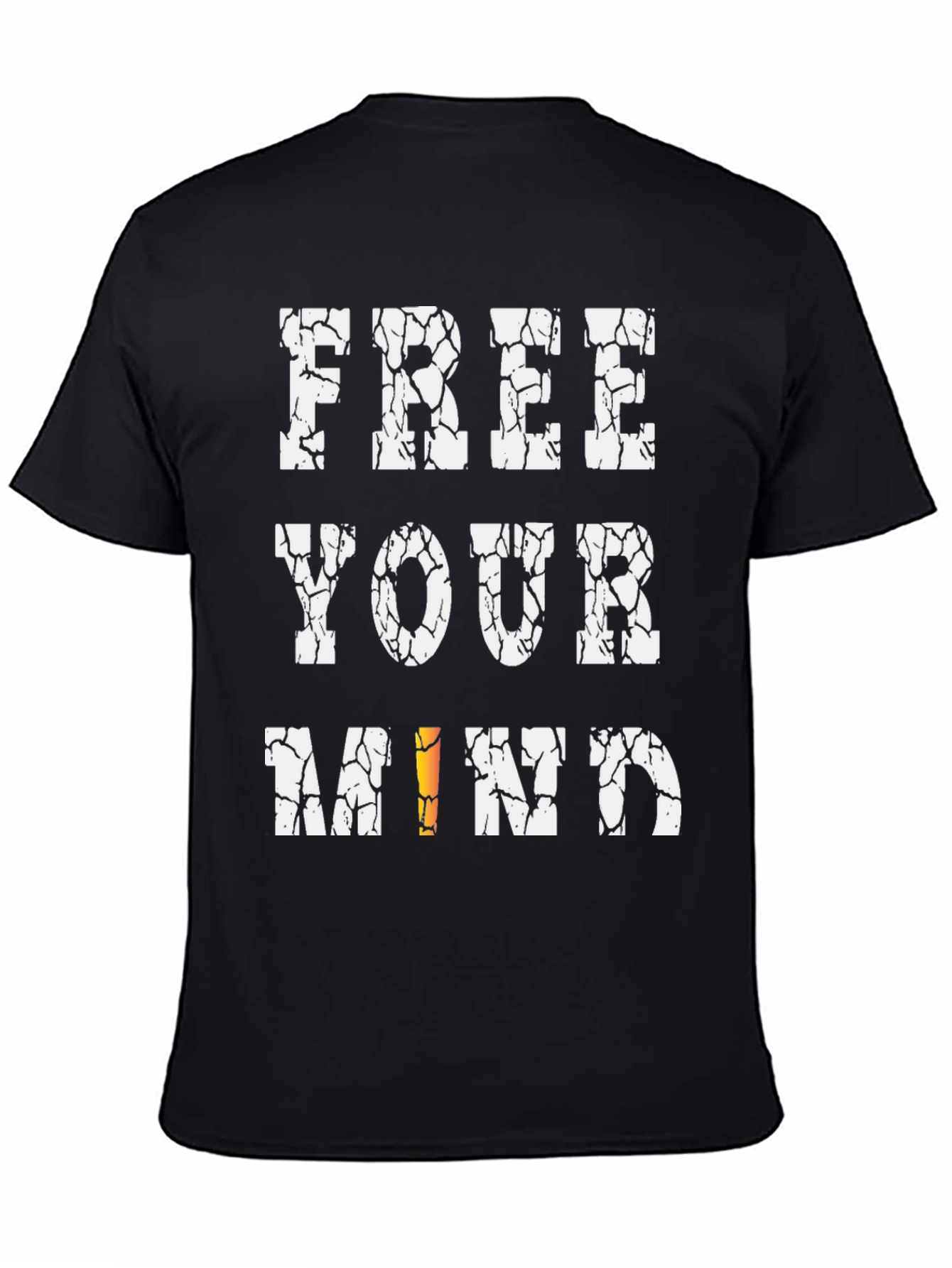 Free Your Mind Graphic Tee - Black Cotton T-Shirt