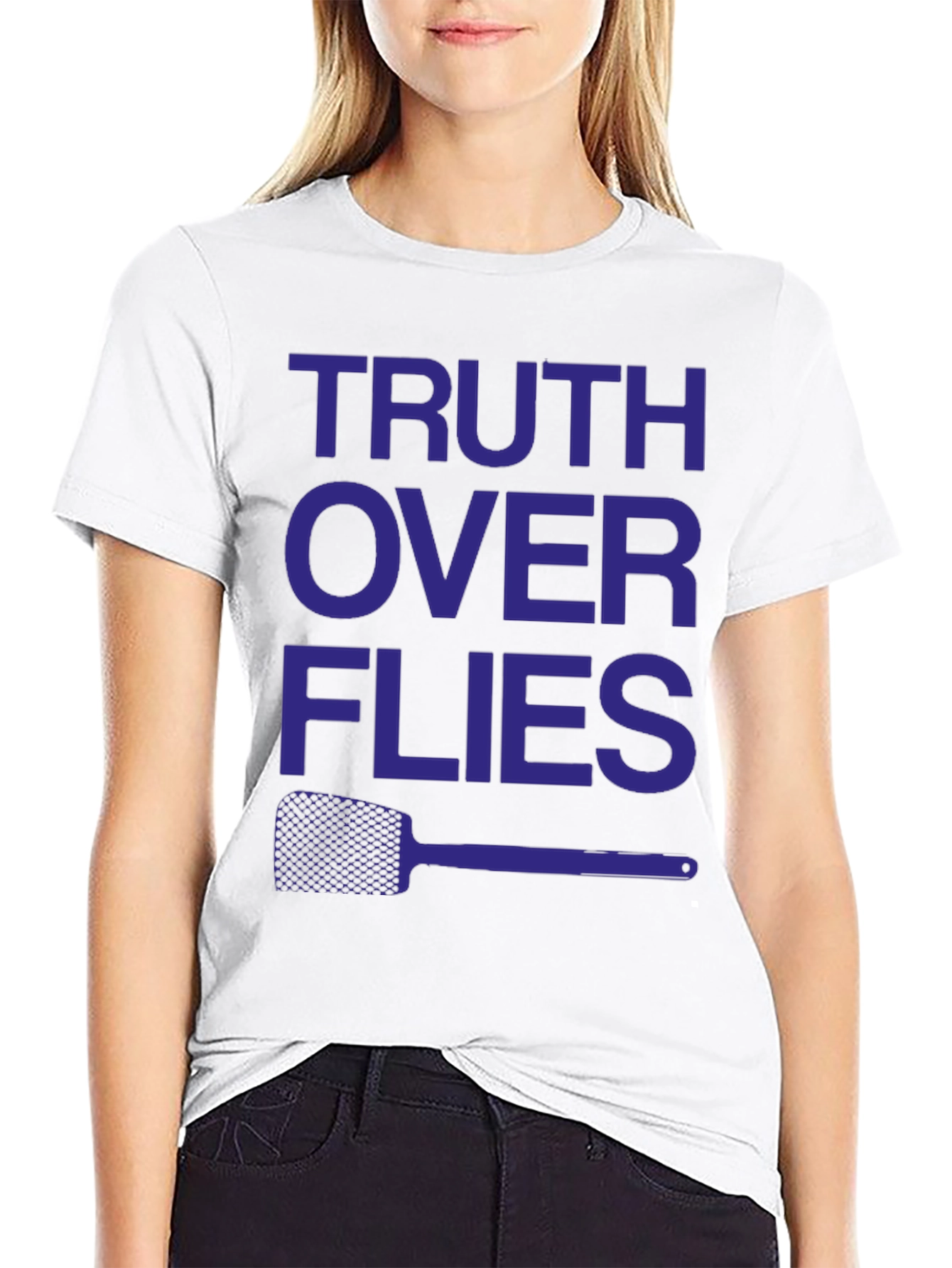 Truth Over Flies Funny Graphic T-Shirt