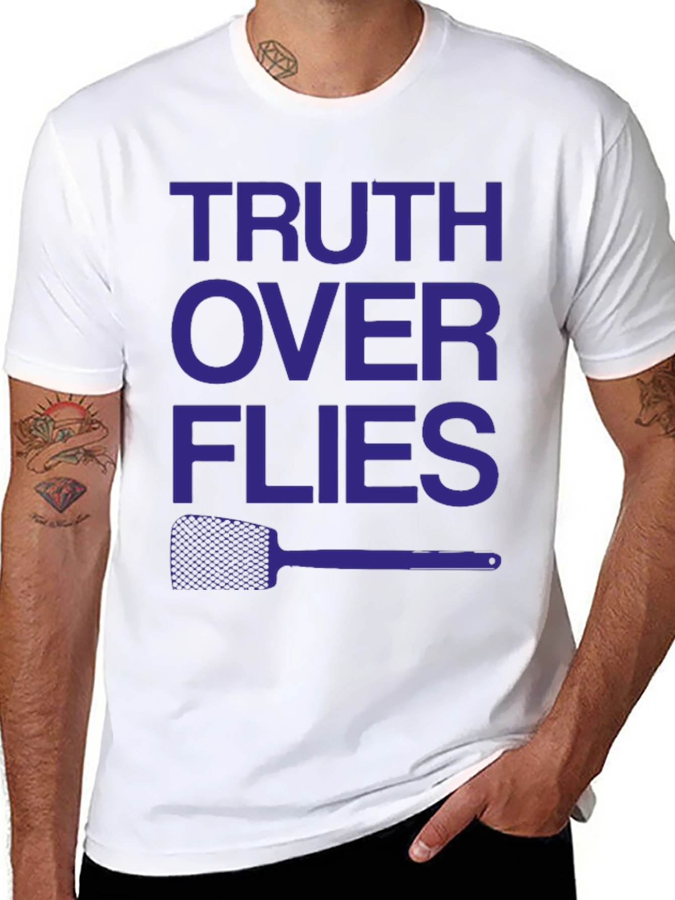 Truth Over Flies Funny Graphic T-Shirt