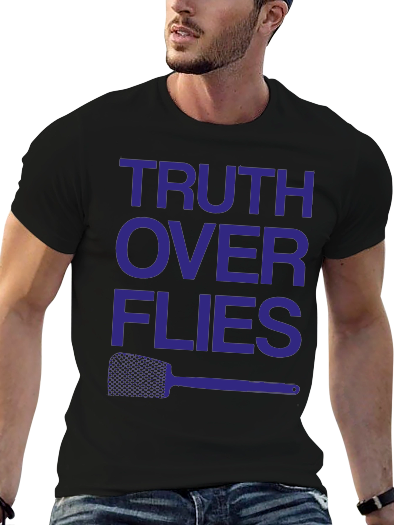 Truth Over Flies Funny Graphic T-Shirt