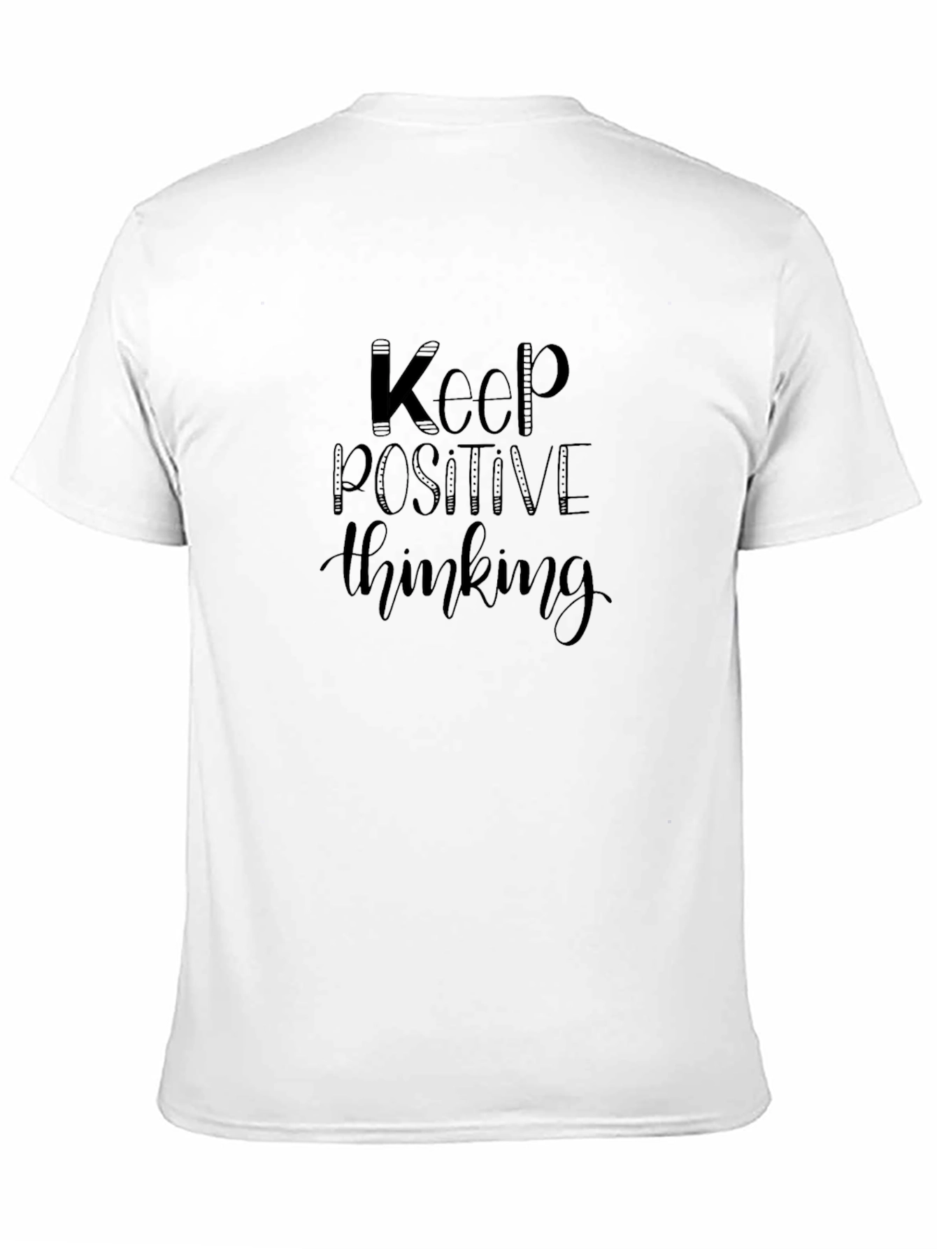 Keep Positive Thinking Graphic Tee - Black