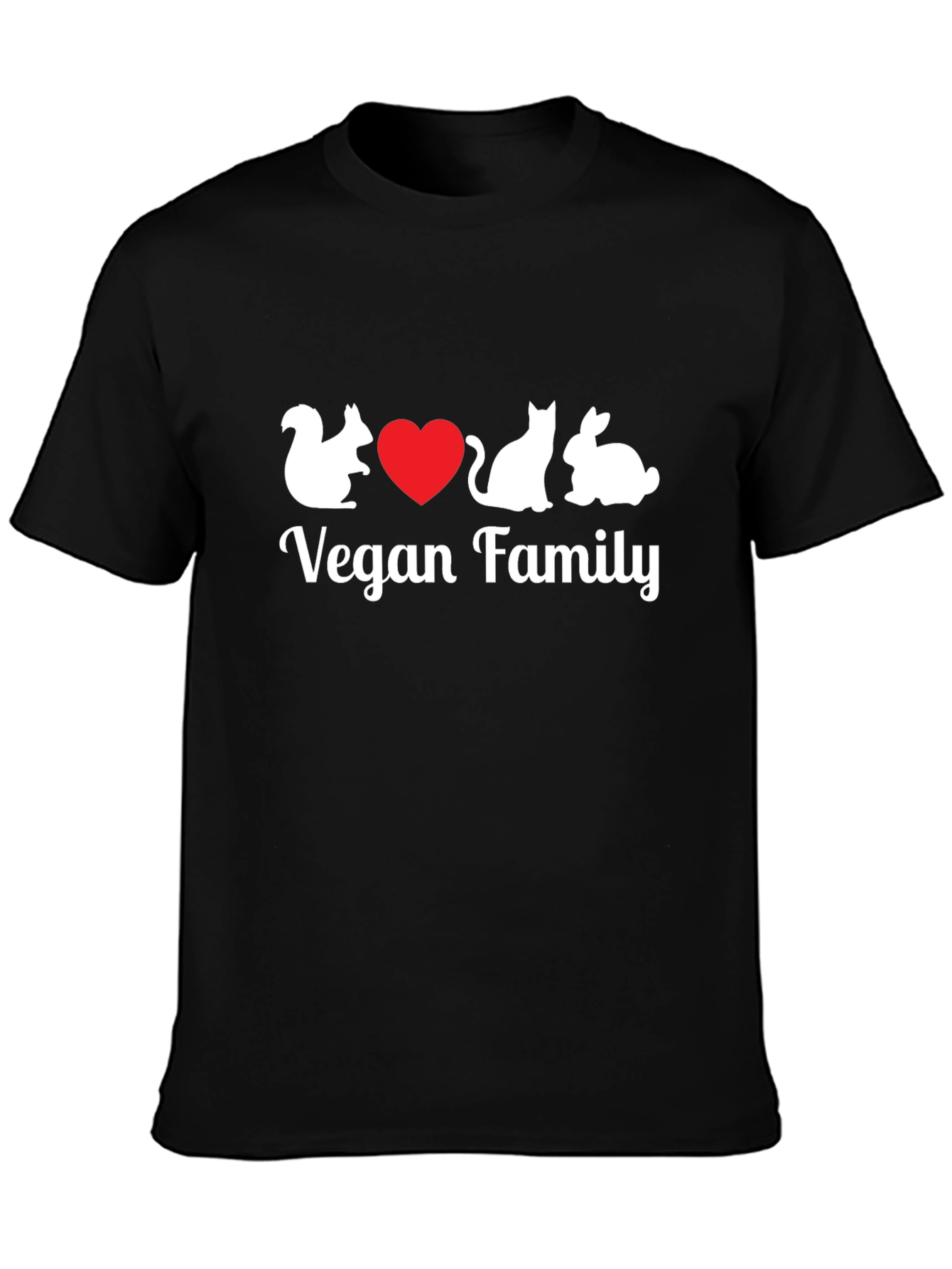 Vegan Family T-Shirt Animal Lover Tee