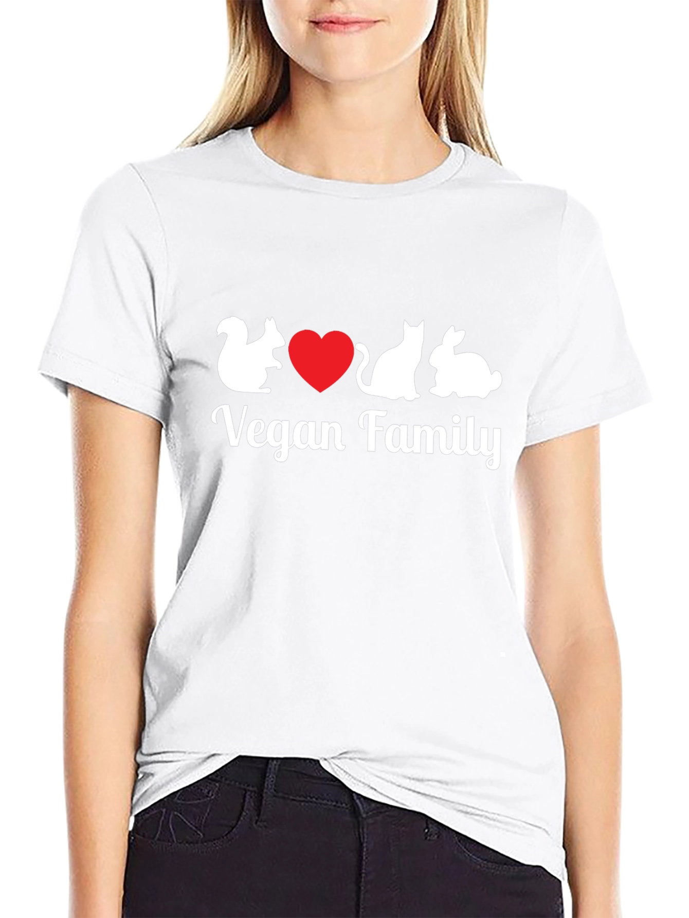 Vegan Family T-Shirt Animal Lover Tee
