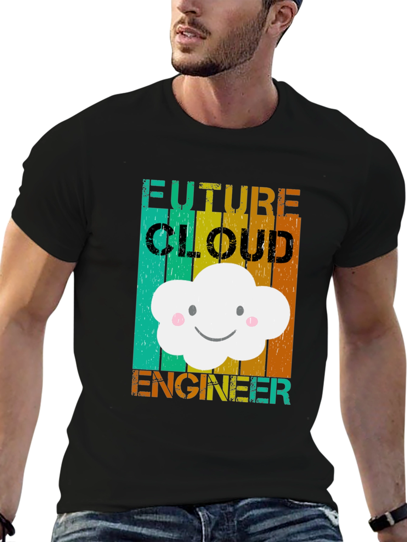 Future Cloud Engineer T-Shirt Cute Cloud Design