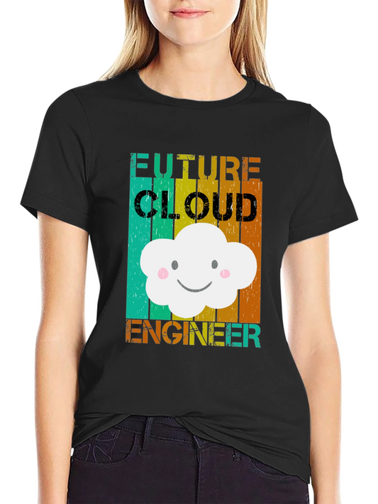 Future Cloud Engineer T-Shirt Cute Cloud Design