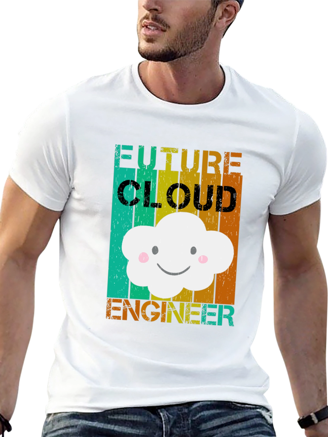 Future Cloud Engineer T-Shirt Cute Cloud Design