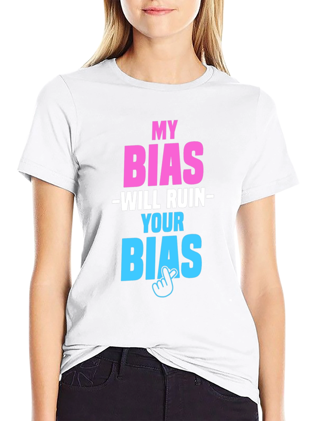 My Bias Will Ruin Your Bias Black Tee
