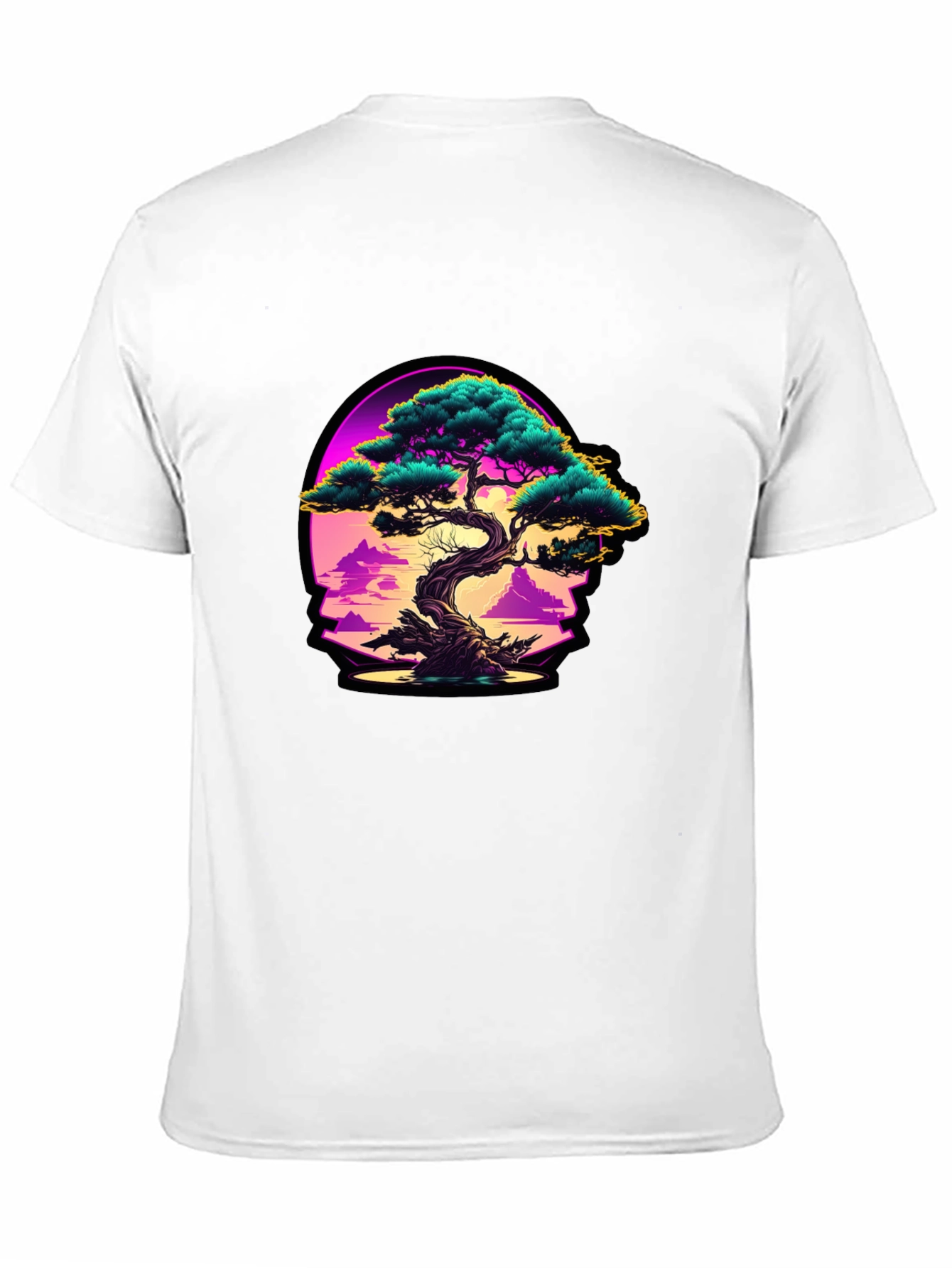 Bonsai Sunset Graphic Tee - Black