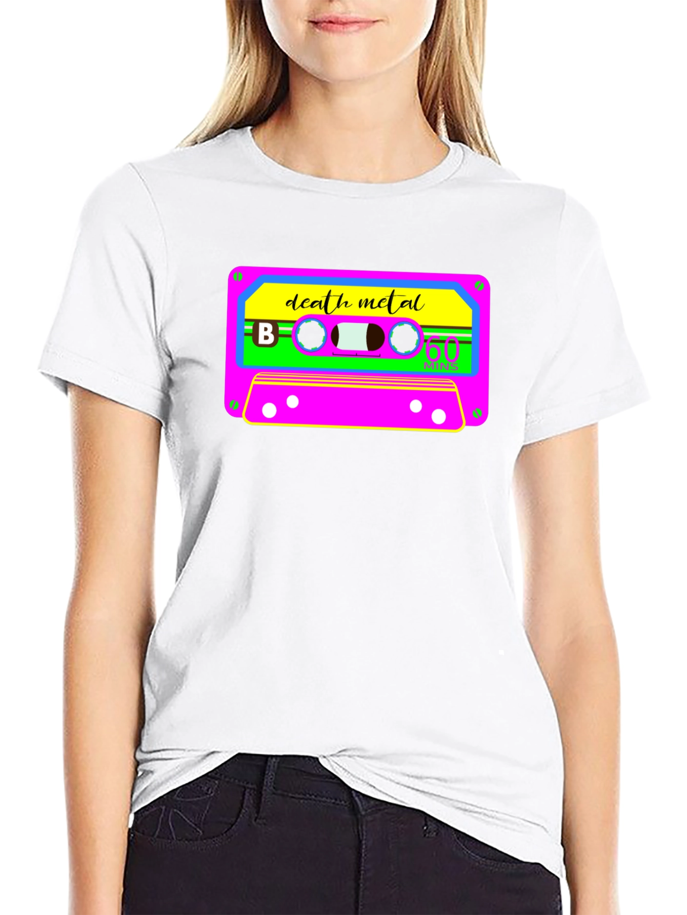 Death Metal Cassette Tape Graphic T-Shirt