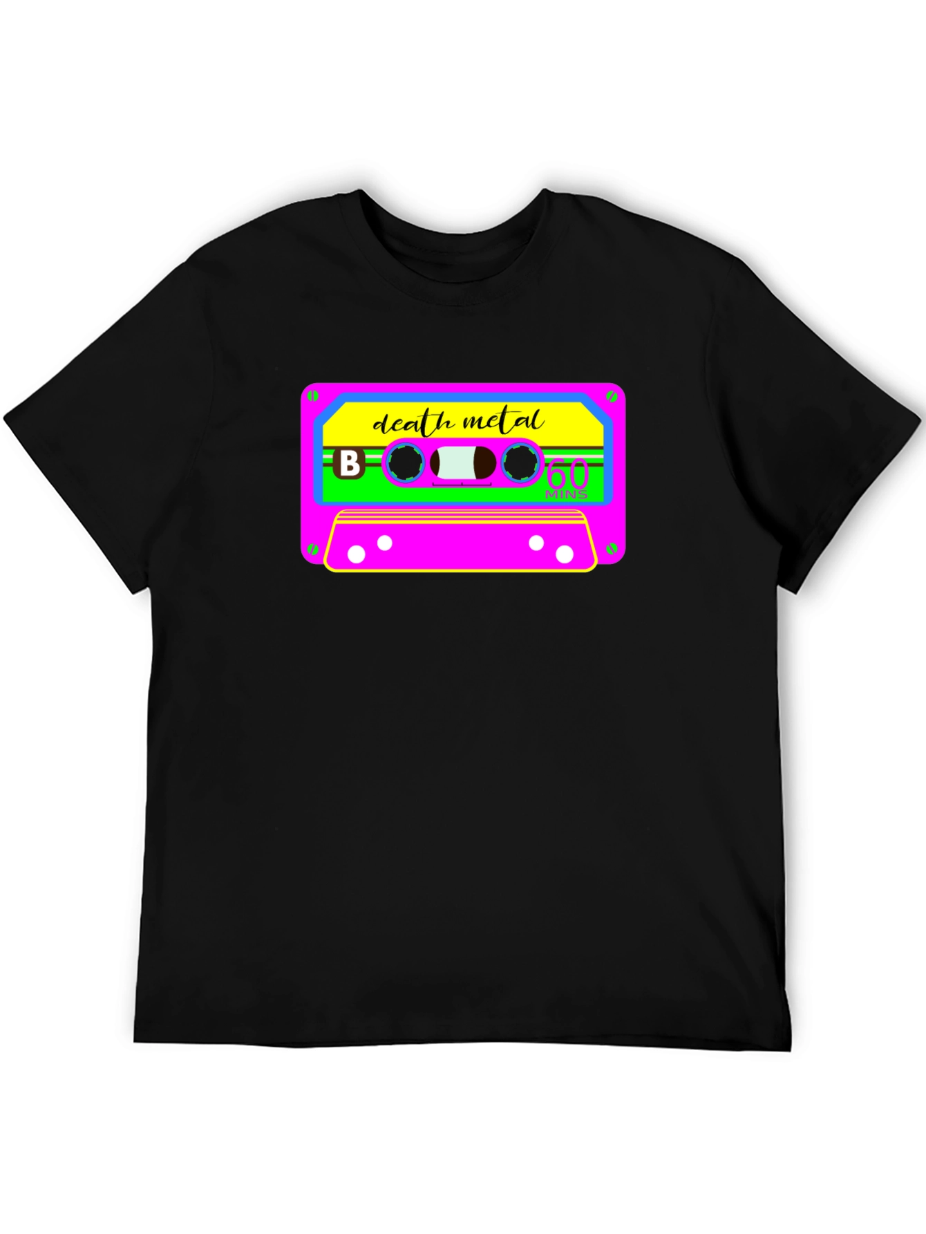 Death Metal Cassette Tape Graphic T-Shirt
