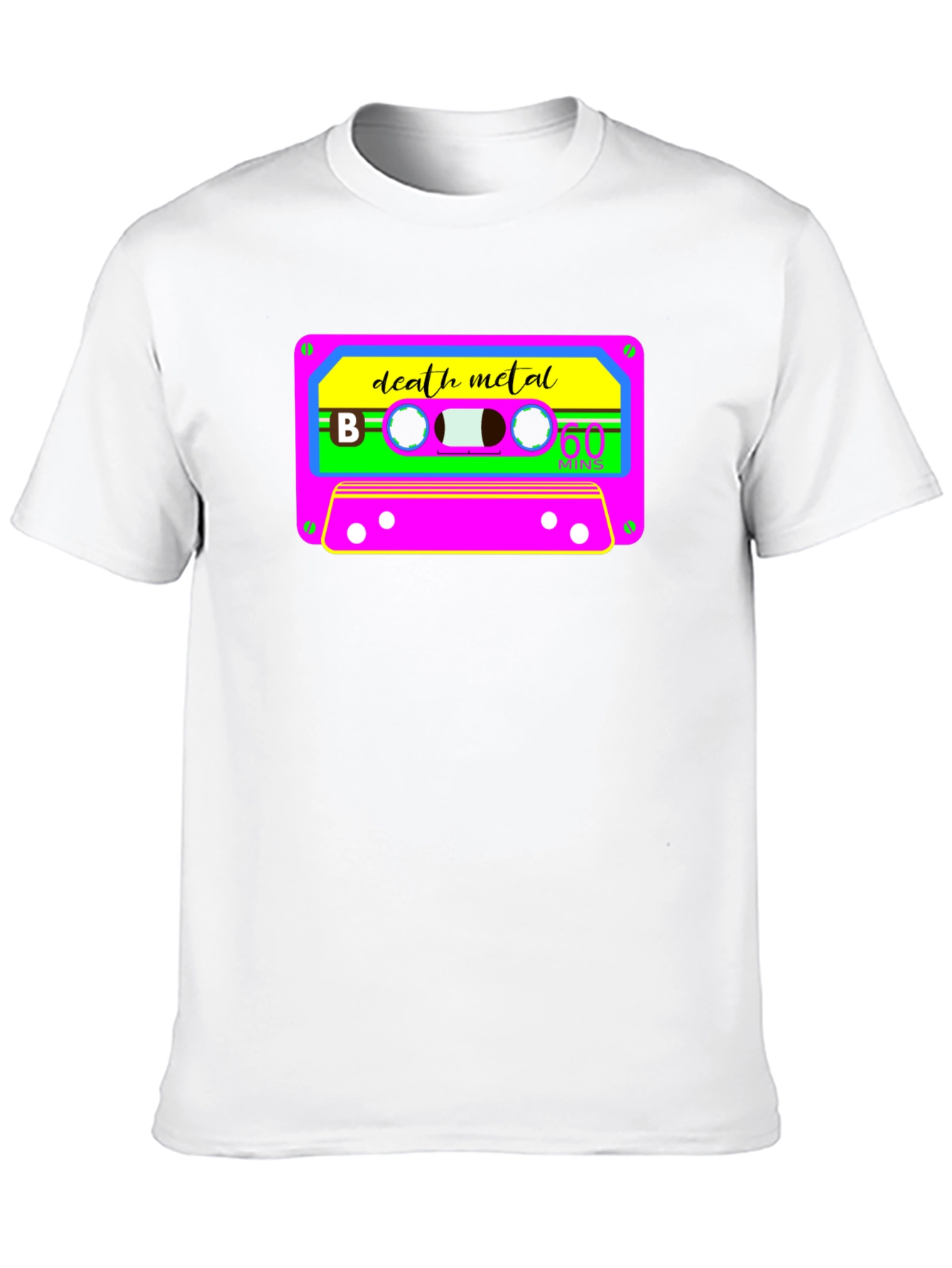 Death Metal Cassette Tape Graphic T-Shirt