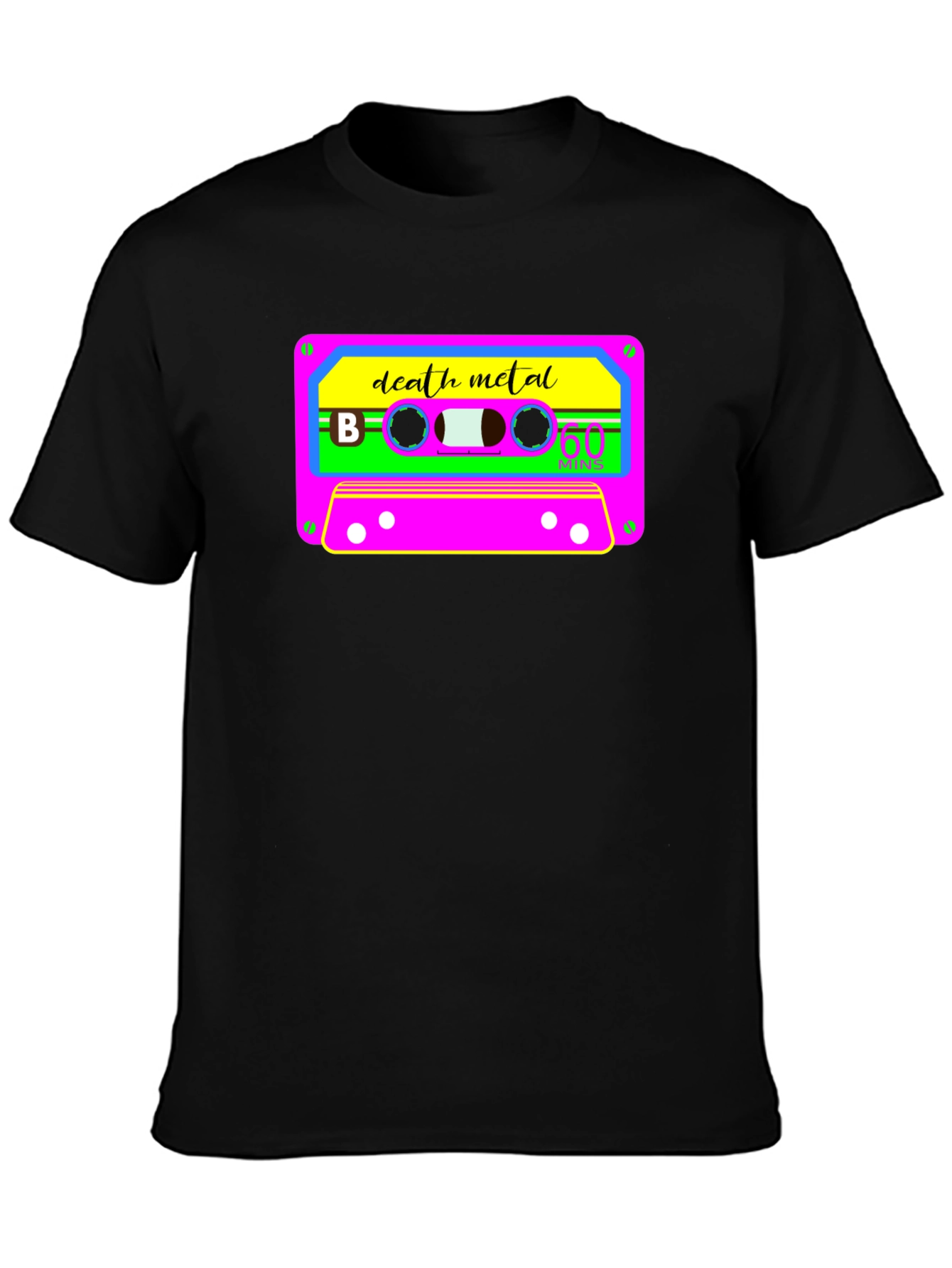 Death Metal Cassette Tape Graphic T-Shirt
