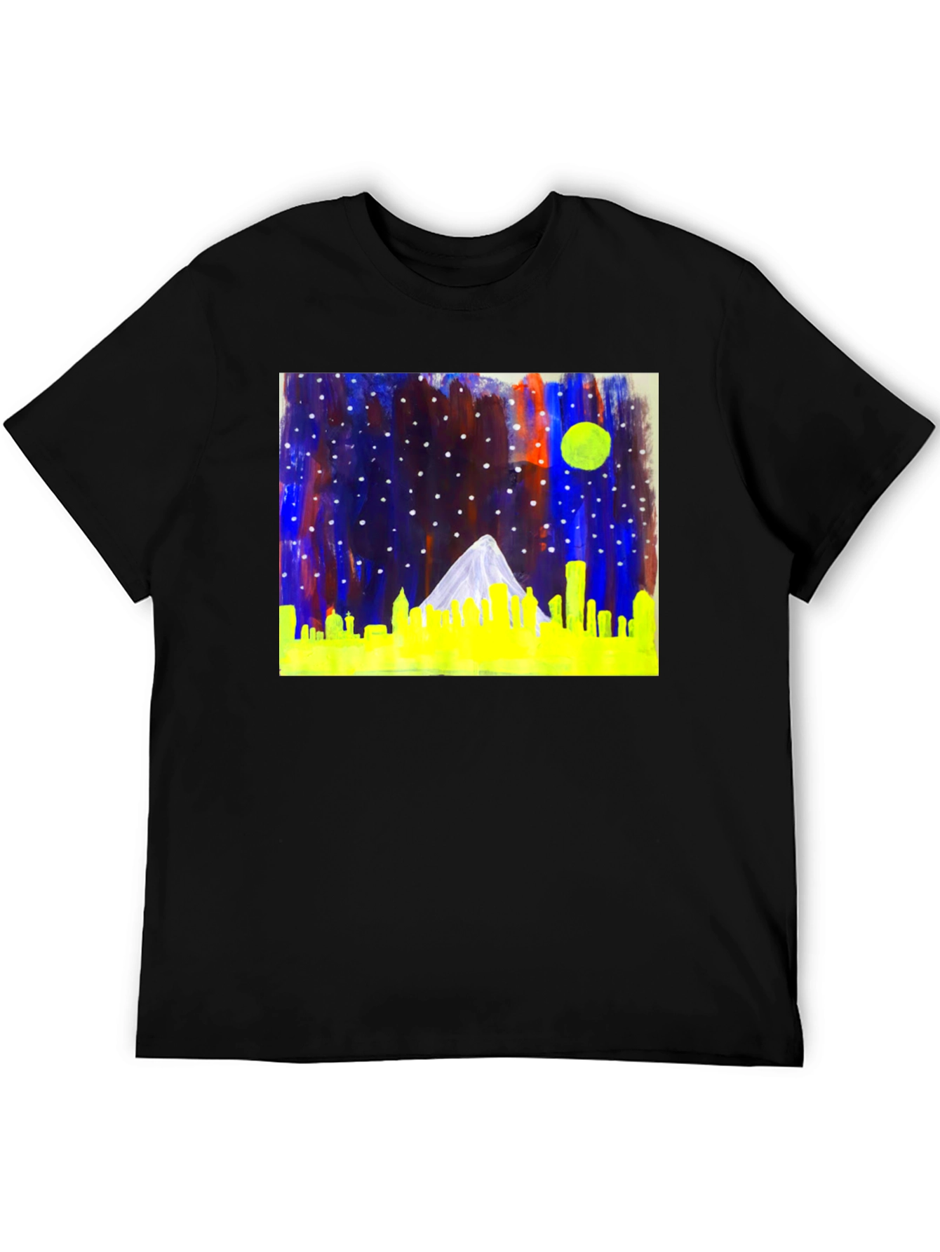 Night Cityscape Graphic Tee - Cool Urban Style