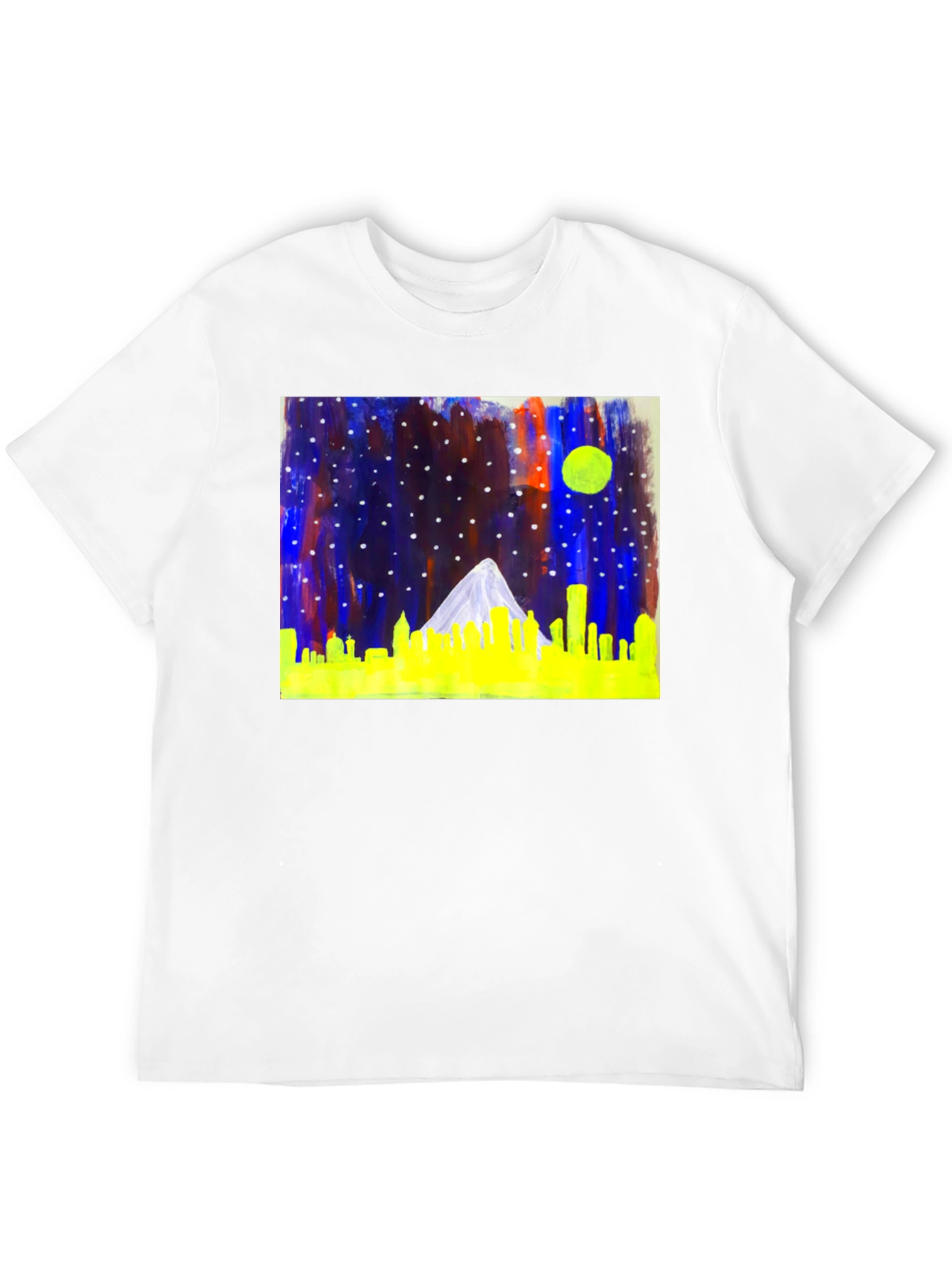 Night Cityscape Graphic Tee - Cool Urban Style