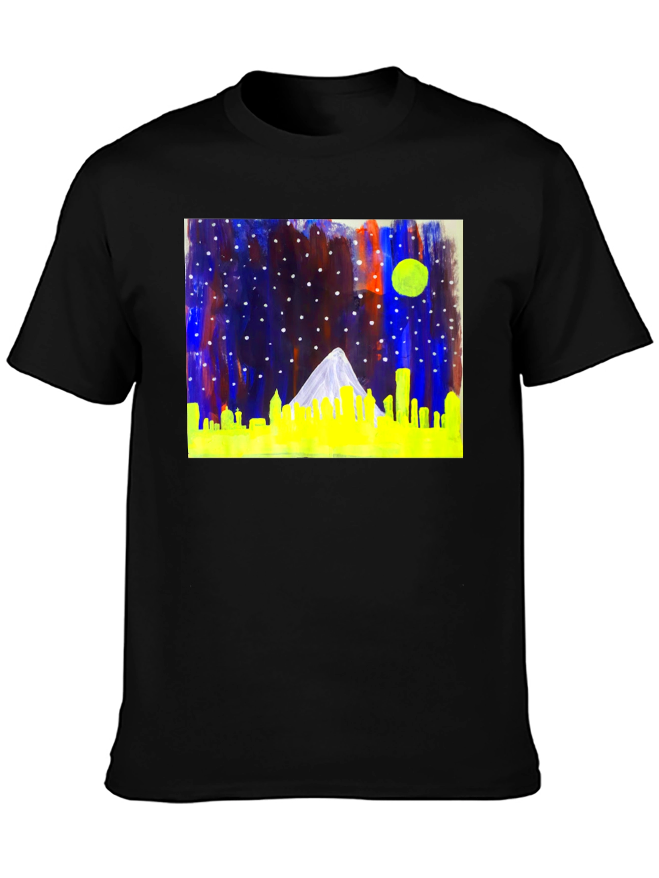 Night Cityscape Graphic Tee - Cool Urban Style