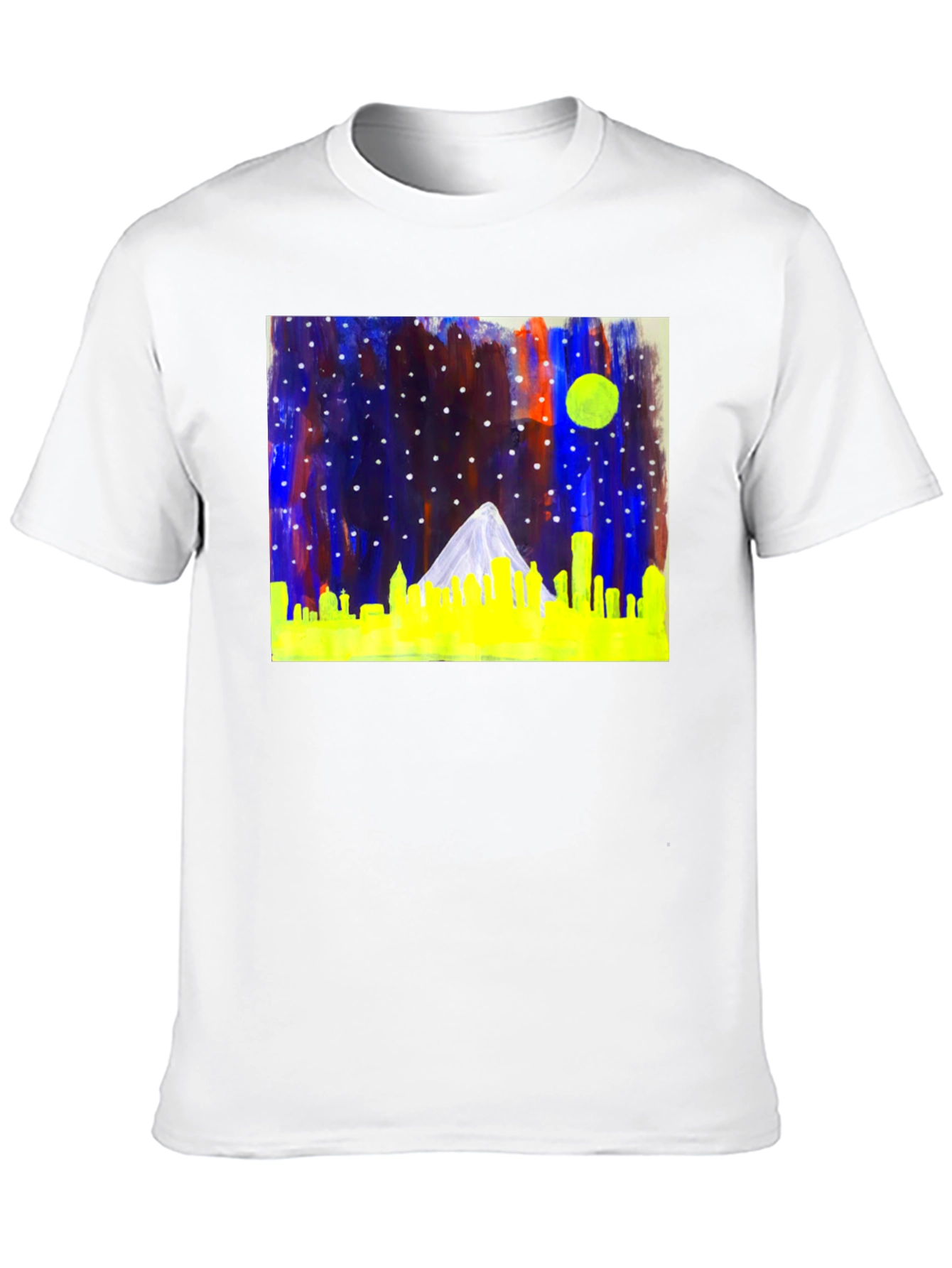 Night Cityscape Graphic Tee - Cool Urban Style