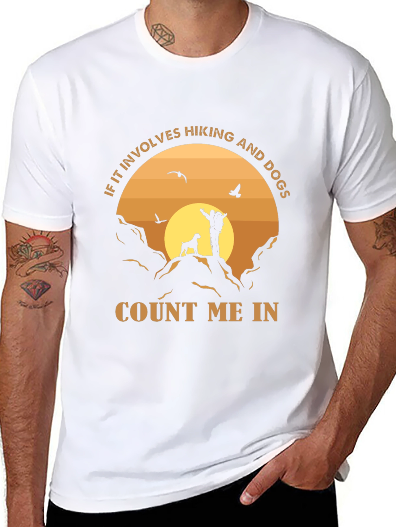 Hiking and Dog Lover T-Shirt