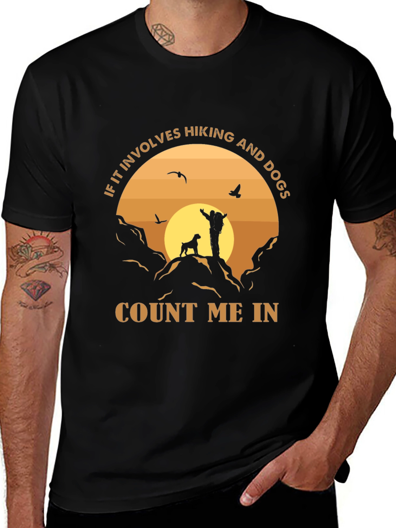 Hiking and Dog Lover T-Shirt